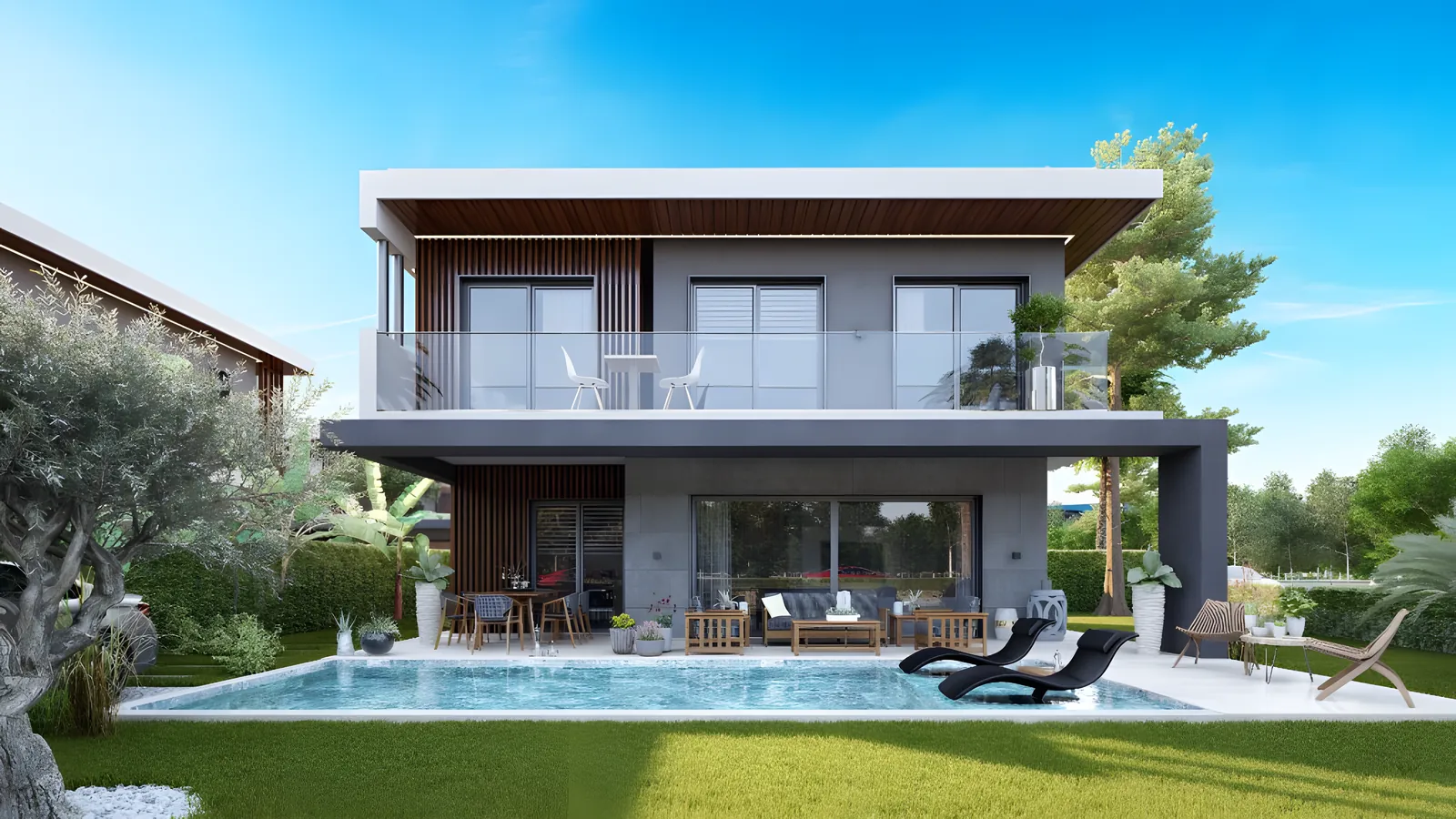 Kuşadası Güzelçamlı Mahallesi villa projesi, tasarım görseli