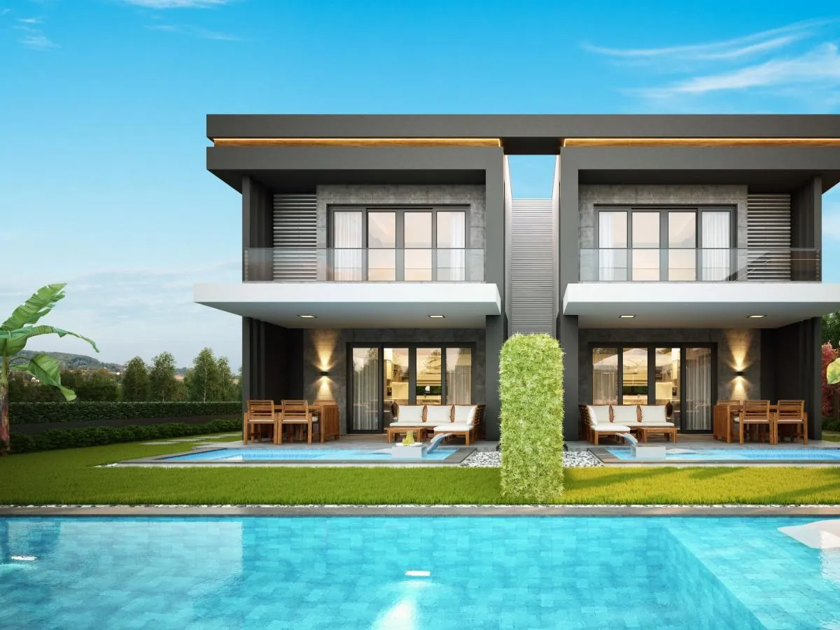 Kuşadası Karaova Mahallesi villa projesi, tasarım görseli